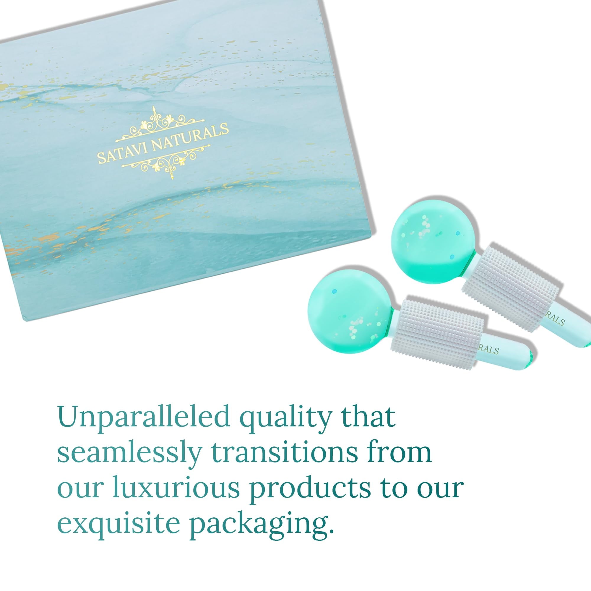 Beauty Ice Globes (Heat-Resistant & Freezer-Safe) Luxurious Facial Tools for Radiant Skin, Enhances Circulation to Ti... - Image 6
