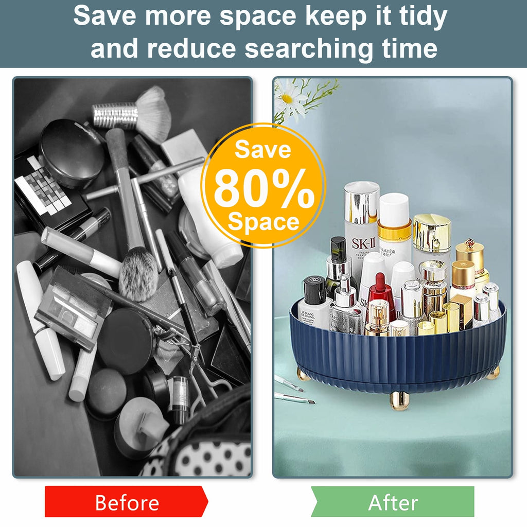 Makeup Perfume Organizer, 360 Degree Rotating Skincare Organizer Large Capacity Cosmetic Desk Spinning Storage Lotion... - Image 6