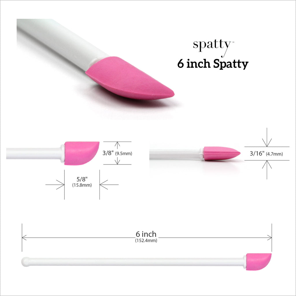 Spatula Set (6 and 12 Inch, Pink) - Scrape Last Drop of Beauty Products - Image 6