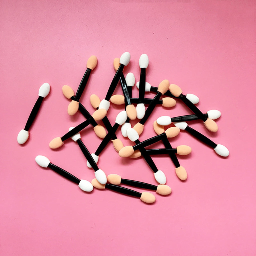 Makeup , Disposable Sides Eye Shadow Sponge Applicators Length Eyeshadow es Makeup Applicator 120 Pieces - Image 6