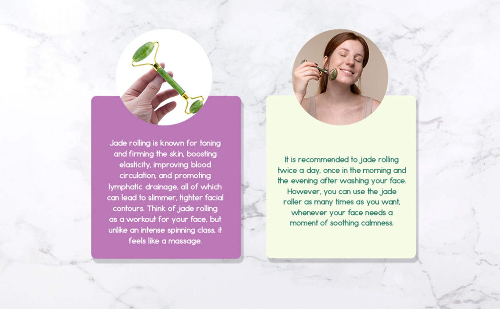 Jade Facial Roller. Skin Care Beauty tool. Facial and Neck Massager. For Women, Men, Everyone. - Image 5