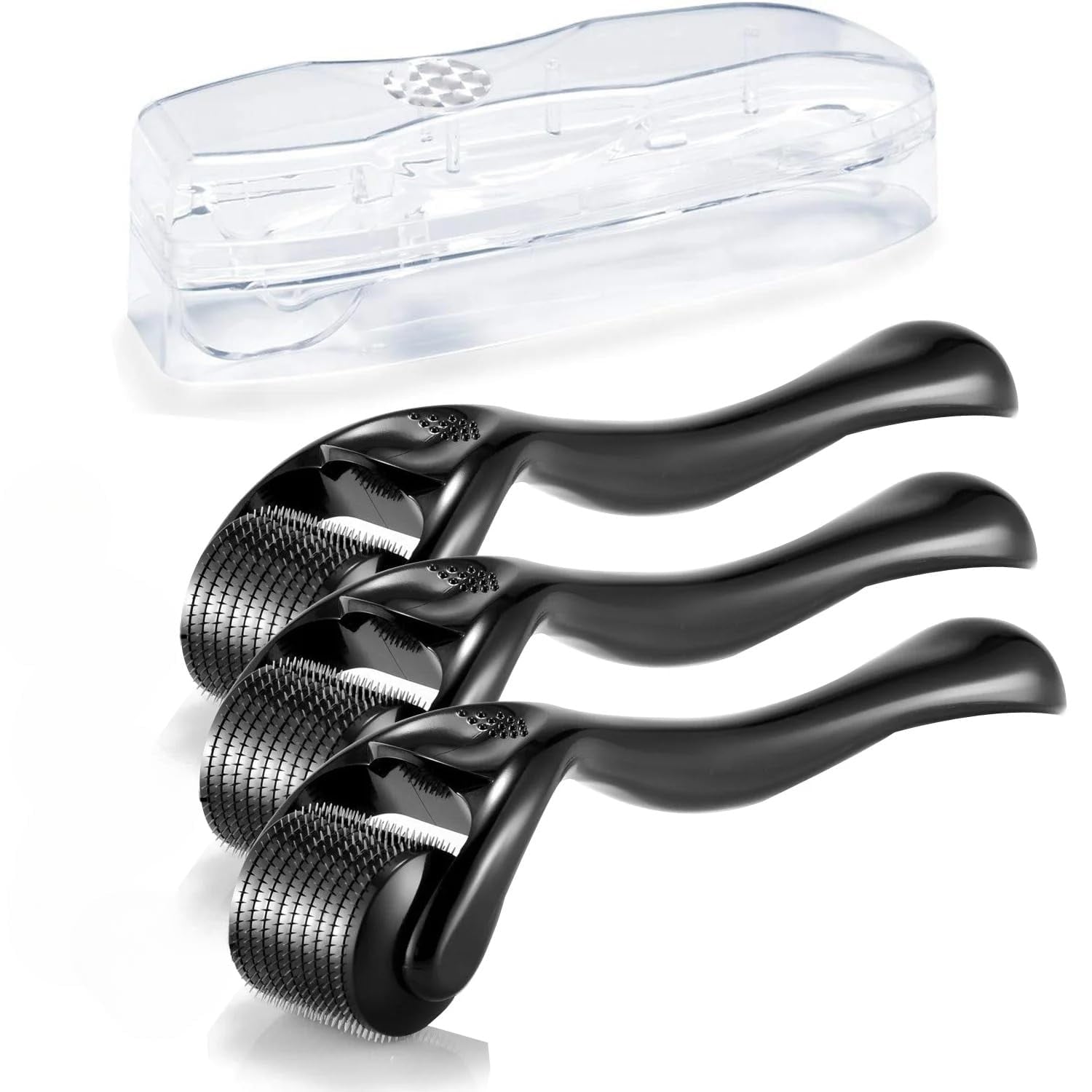 3 Pack Beard Roller Facial Roller Massage Tools Set for  Face Care, Body, Beard and Hair