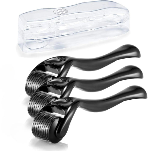 3 Pack Beard Roller Facial Roller Massage Tools Set for  Face Care, Body, Beard and Hair