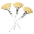 Bristle Facial Fan Brush 3-Pack, Professional Face Mask & Skincare Treatment Applicator for Estheticians (SB4011x3), ...