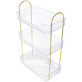 3-Tier Bathroom Counter Organizer, Tool-Free Installation Makeup Skincare Shelf Perfume Stand for Bathroom Vanity Dresser Organizers and Sto