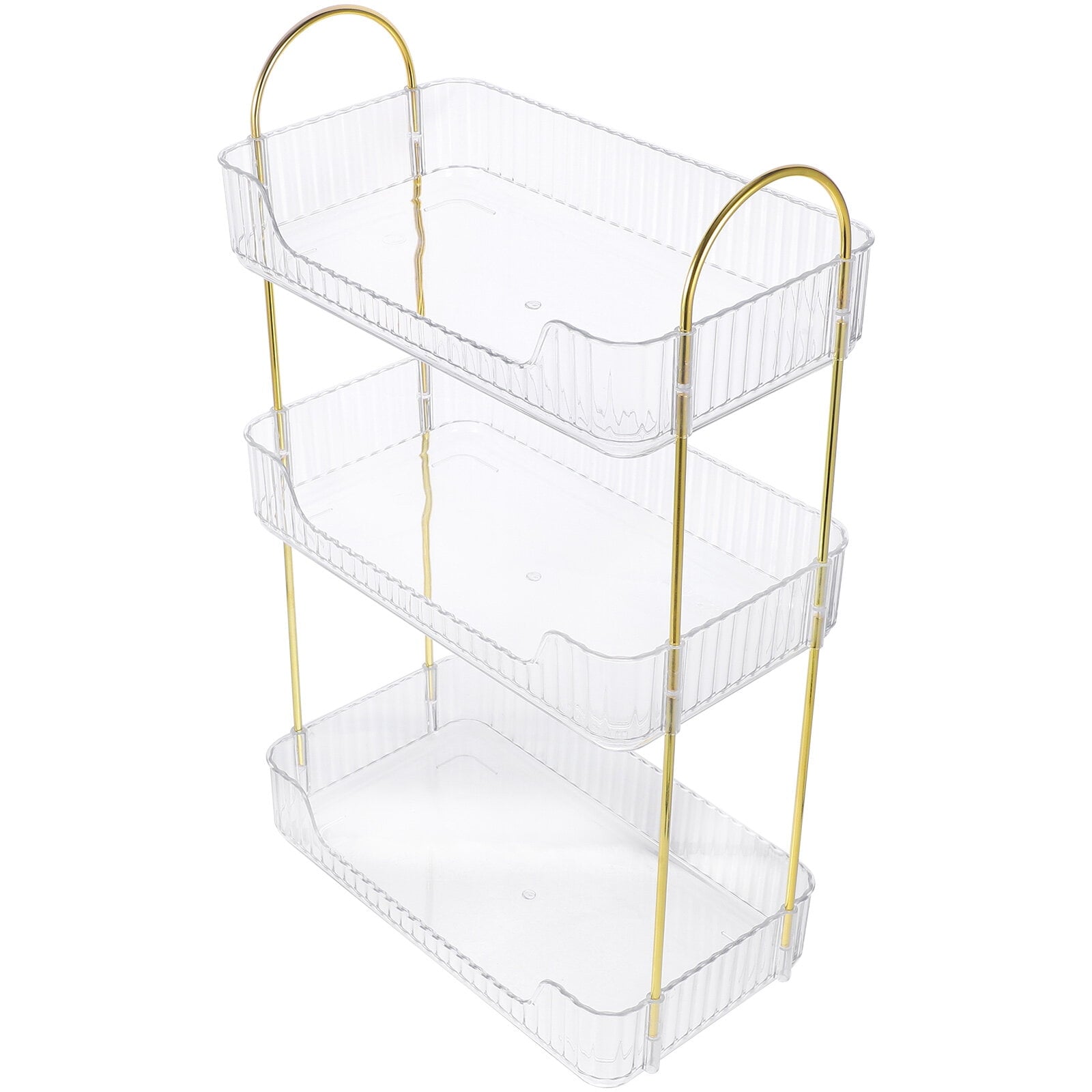 3-Tier Bathroom Counter Organizer, Tool-Free Installation Makeup Skincare Shelf Perfume Stand for Bathroom Vanity Dresser Organizers and Sto