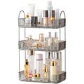 3 Tier Bathroom Organizer Countertop Makeup Perfume Tray Skincare Organizer for Bathroom Dresser Vanity (Grey)