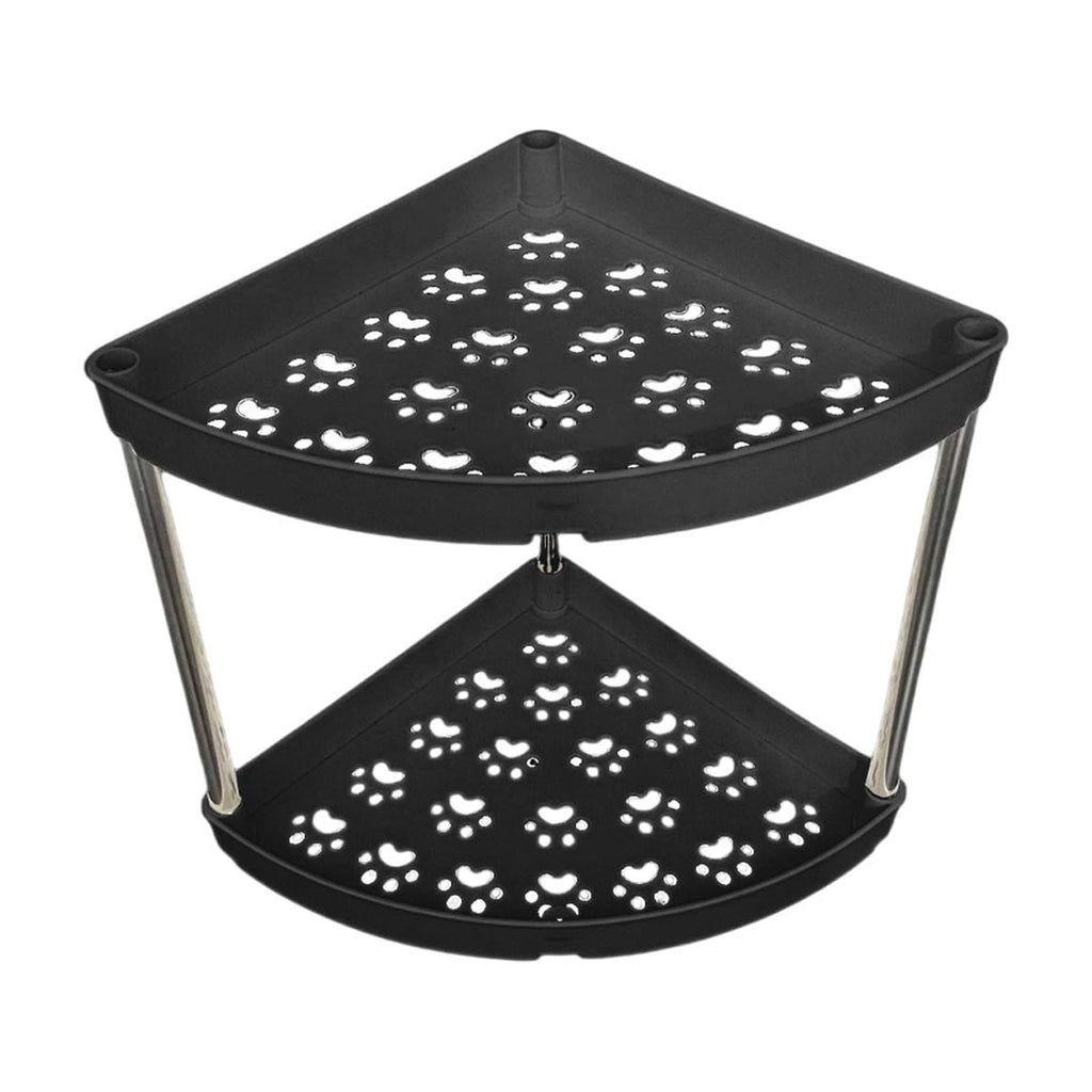 2 Tier Bathroom Counter Organizer, Vanity Organizer Corner Shelf, Skincare, Makeup Countertop Organizers, Kitchen, Ba... - Image 2