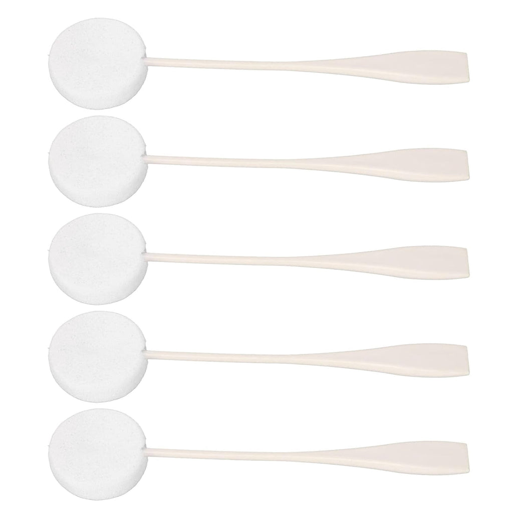 5Pcs Puffs, Long Handled Lotion Applicator with Incredible Water Absorption, Ideal for Home Use, White - Image 5