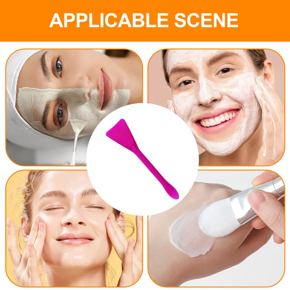 Face Cream Applicator Portable Silicone Face Brush Face Cover Applicator Reusable Clay Face Cover Applicator Multifun... - Image 5