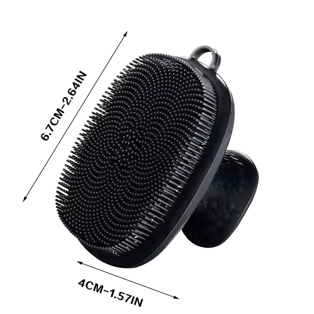 Gentle Facial Exfoliating Brush with Soft Bristles Manual Scrubber Tool for Sensitive Skin 6.7x4cm - Image 3