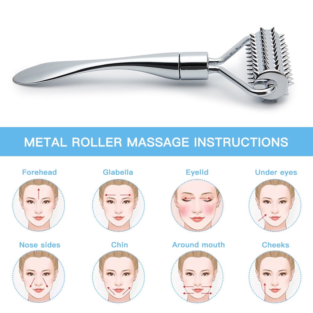 Acupressure Massage Roller for Hands and Face - Stainless Steel Face Massage Roller - Versatile Face Massager for Dee... - Image 3