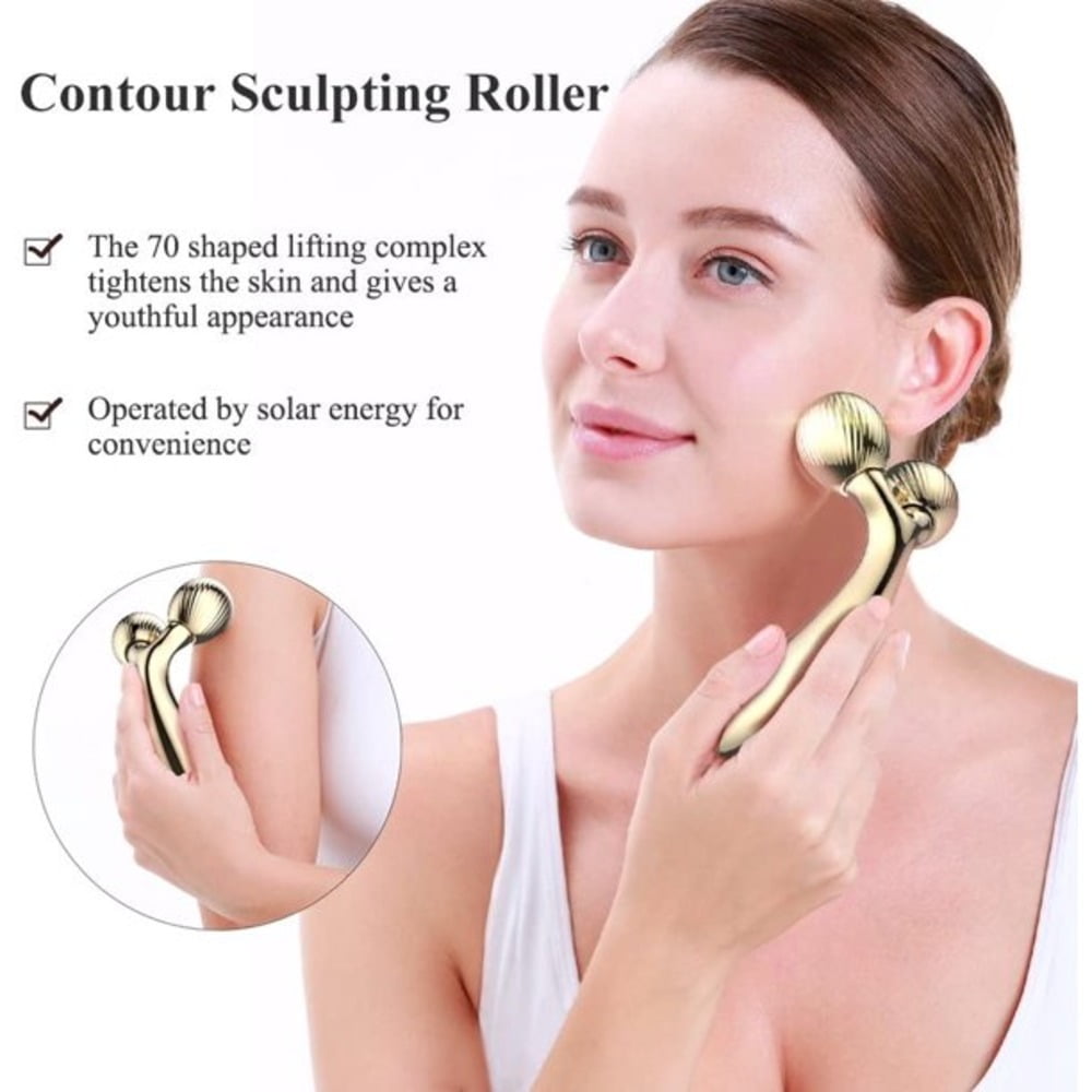 Face Body Massager Roller & V-shaped Facial Lifting Device - Image 5