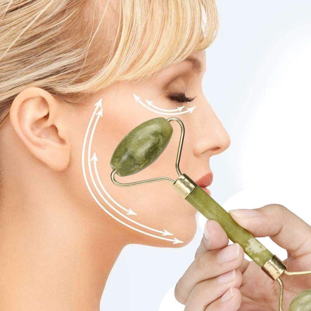 Bueautybox Original Jade Roller Jade Roller for Face Natural Quartz Face Massager Facial Roller for Skin Eyes Neck Authentic Durable Noisele - Image 5
