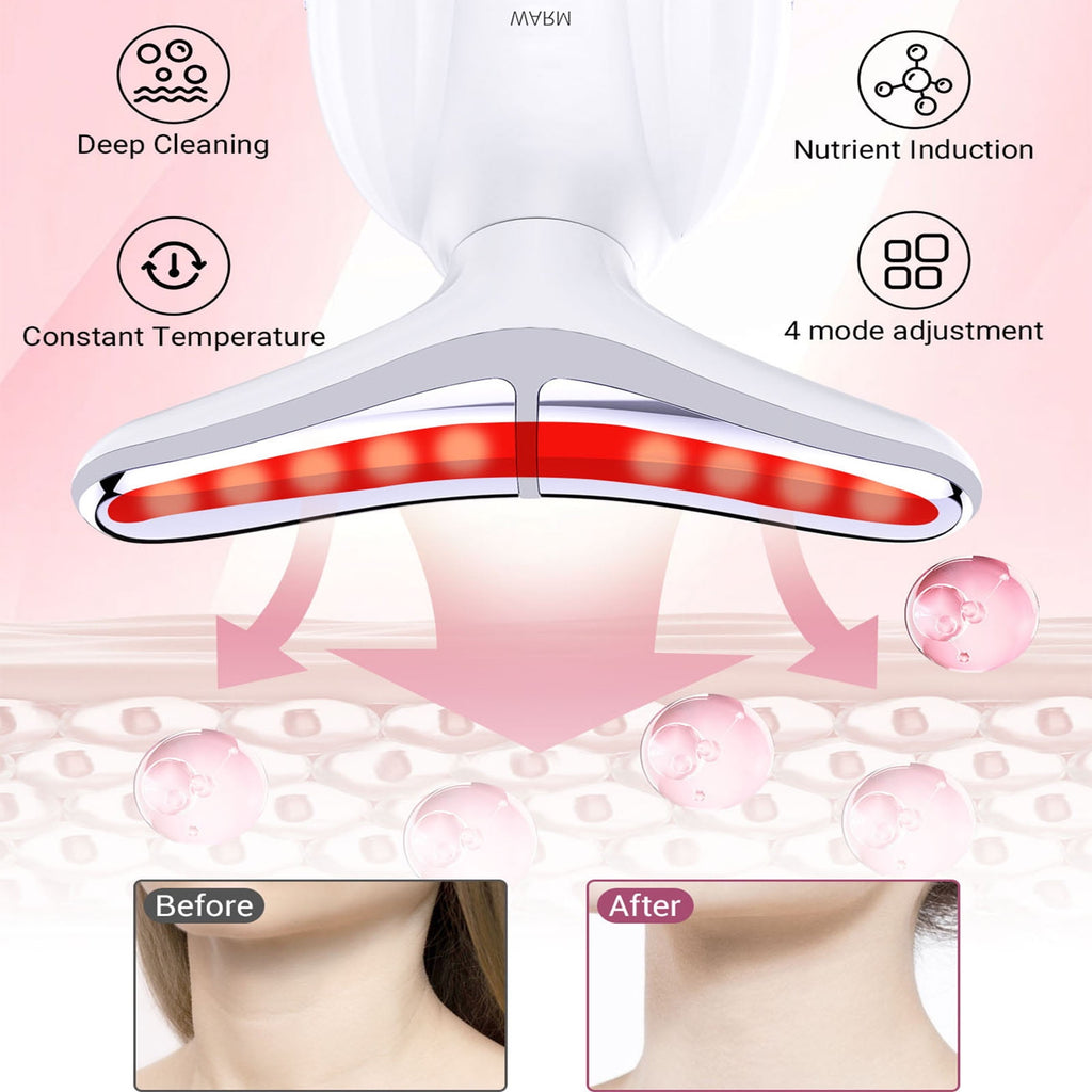 7 Color Face Massager Tool,Neck and Facial Sculpting Electric Tools,4 Modle Facial Toning Device,Multifunctional Face Lift Device for Skin C - Image 4