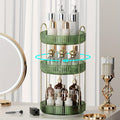 360-Degree Rotating Makeup Storage Unit, 3-Tier Bathroom Countertop Organizer, Spacious Cosmetic Skincare Stand & Rot...