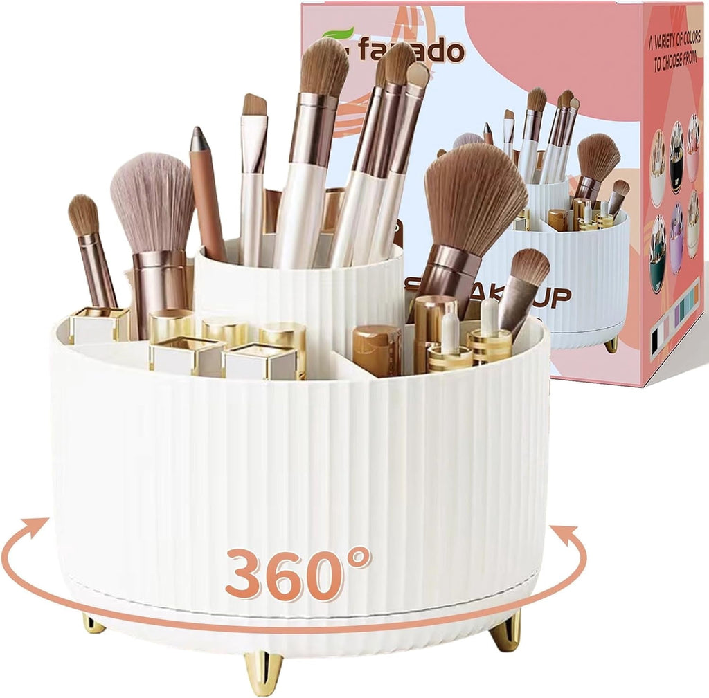 360 Brush Holder Organizer, Organizers Countertop, Skincare Storage for Vanity
