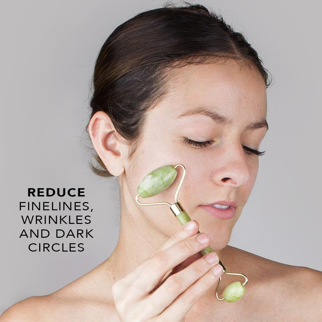 1-Piece Jade Face & Eye Roller for Anti Aging Skin Care - Image 6