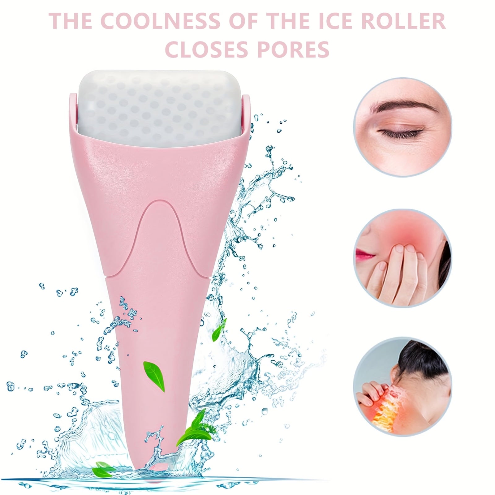 Facial Ice Roller & Gua Sha Facial Tool Set, Ice Facial Roller to Reduce Puffiness Relief Migraine Skincare Tools, Se... - Image 3