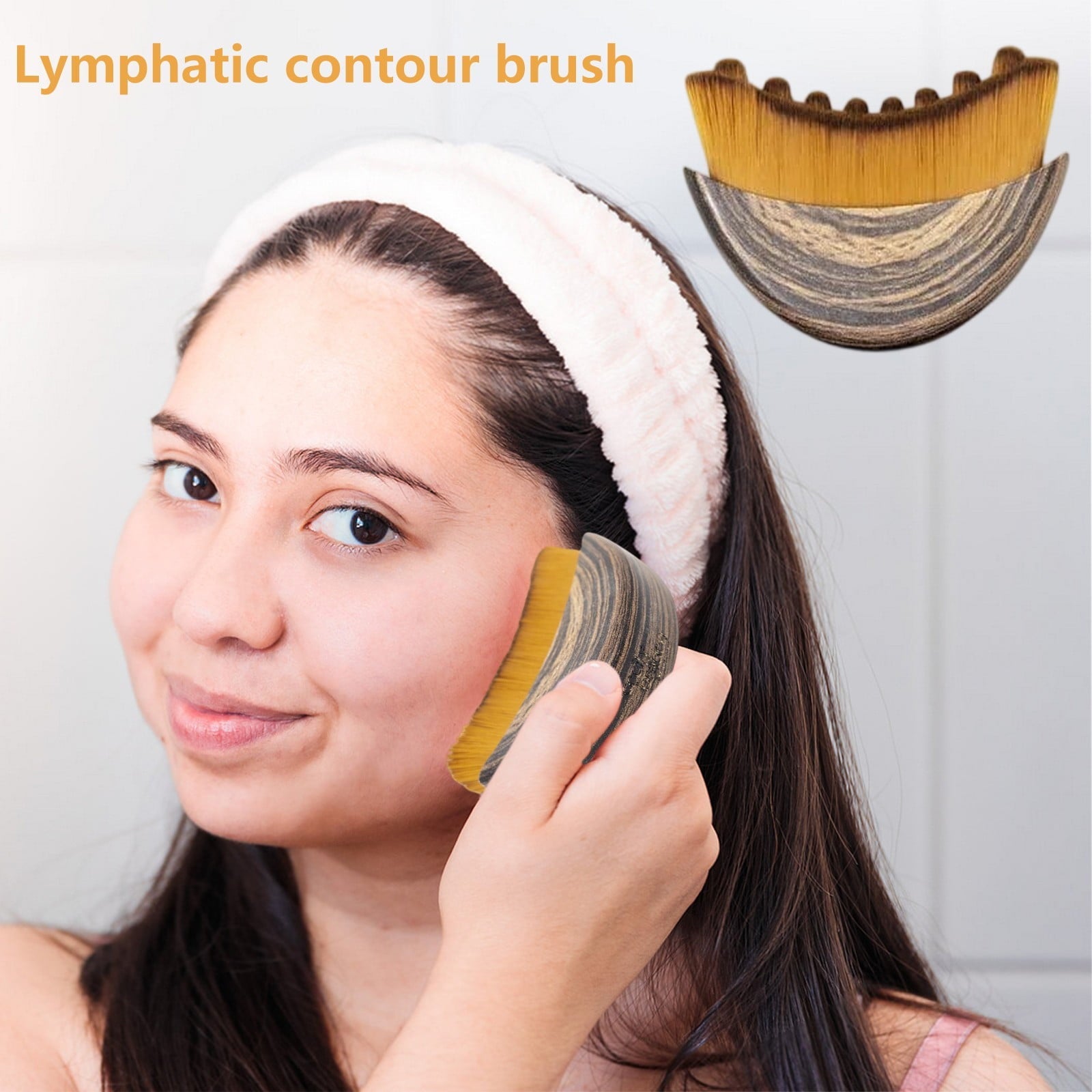 Face Brush, Face Brushs, Relieve Fatigue Dry Brushing Face Brushs, Drainage Massager for Face, Gentle Enough for Dail... - Image 5