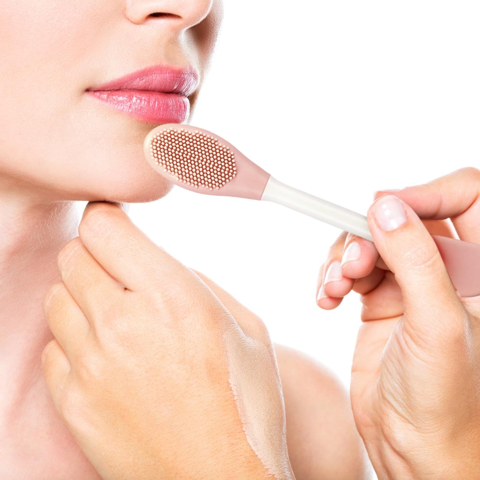 10Pcs Silicone Mask Brush, Silicone Mask Brush for Face Cleansing, Double Head Mask Applicator Brush, Pore Cleansing ... - Image 4