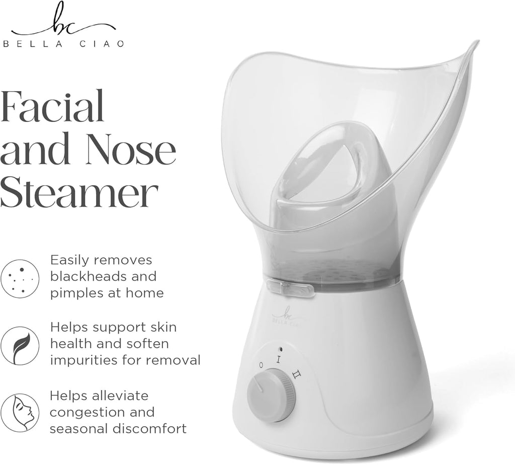 11-Piece Gentle Face Steamer Set, At-Home Spa Facial Kit for Deep Cleansing - Image 3