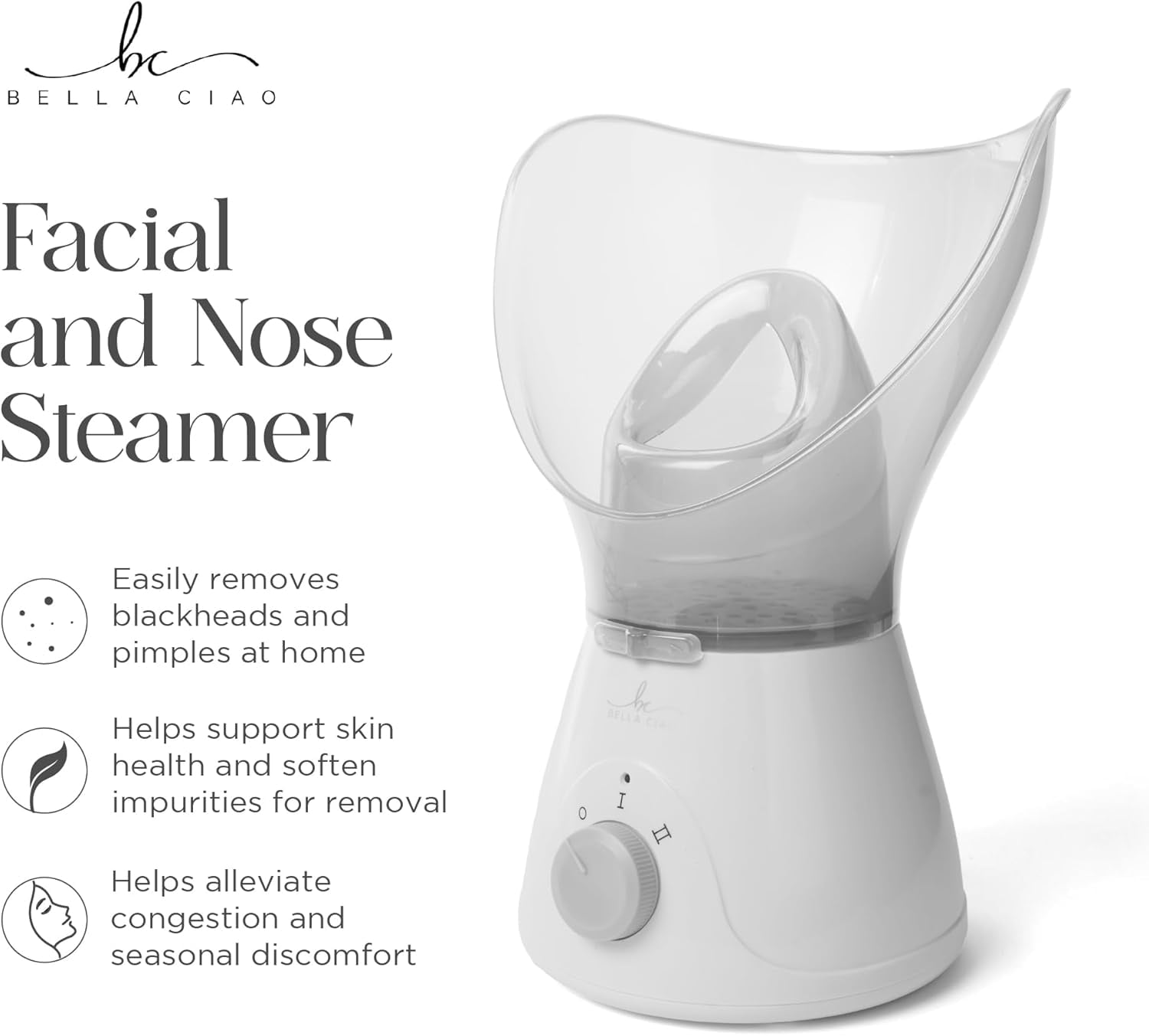 11-Piece Gentle Face Steamer Set, At-Home Spa Facial Kit for Deep Cleansing - Image 3