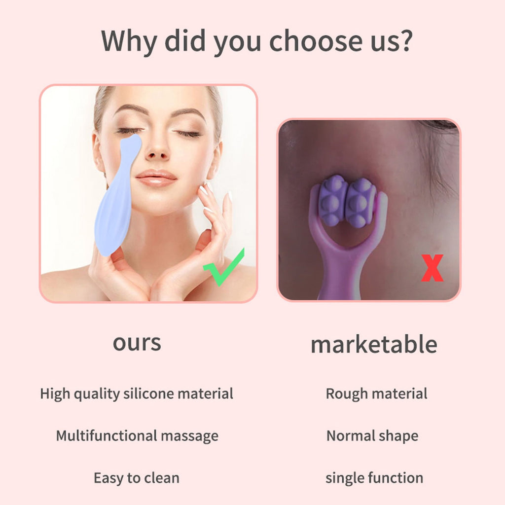 Silicone Skin Care Beauty Lifting Contouring Silicone Face Eye Massager Face Roller Reduce Acnes Body Relaxing - Image 5