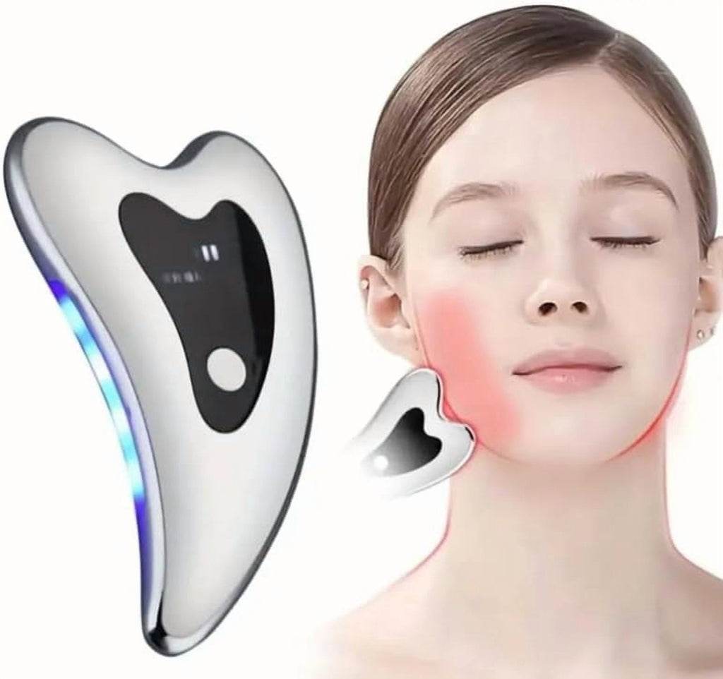 Electric Gua Sha Facial Tools - Face Sculpting Tool/Lift Device - Heated & Vibration & Red Light Massager, Anti-Aging... - Image 3