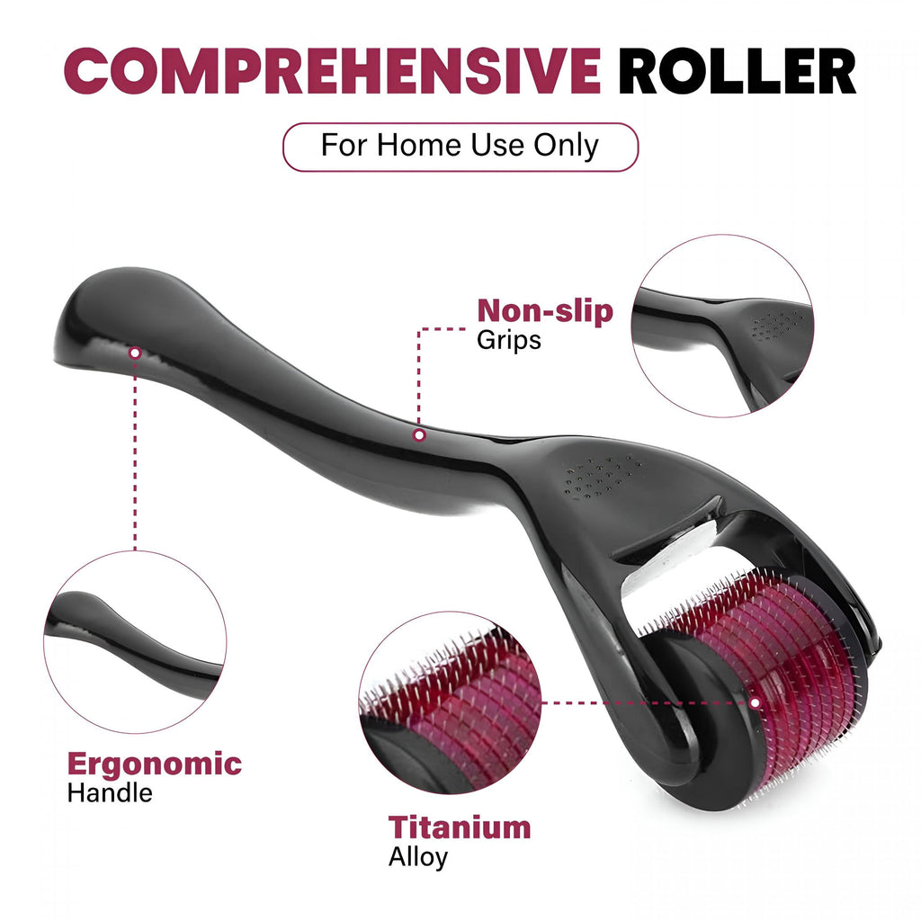 XIRQI Microneedle Roller,540 Needle Titanium Facial Microneedle Roller - Image 4