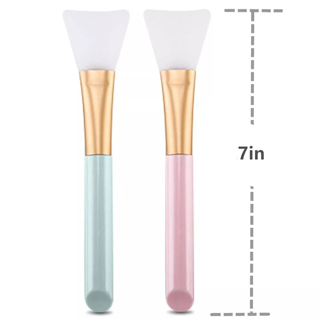 2pcs Silicone Face Mask Brushes, Mask Beauty Tool , Soft Silicone Facial Mud Mask Applicator Brush, Flexible Facial Mud Mask Applicator Brus - Image 2