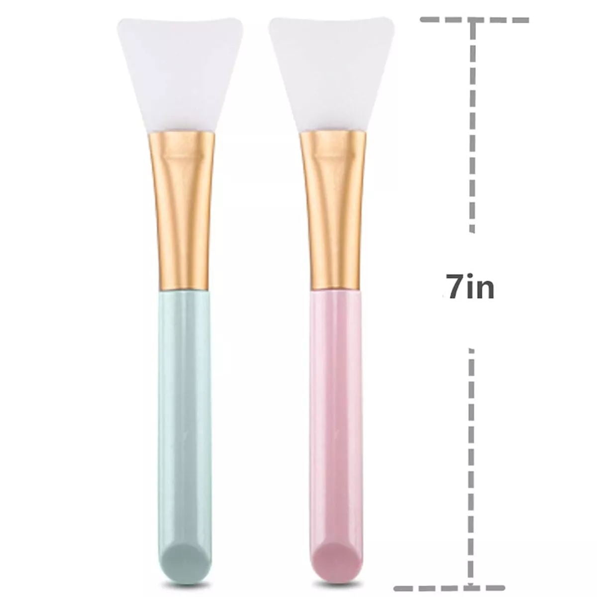 2pcs Silicone Face Mask Brushes, Mask Beauty Tool , Soft Silicone Facial Mud Mask Applicator Brush, Flexible Facial Mud Mask Applicator Brus - Image 2