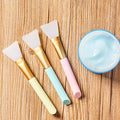 3pcs Silicone Face Mask Brushes, Flexible Facial Mud Mask Applicator Brush, Skin Care Gift Baskets for Men Cute Spa Stuff for Girls Ever Bea