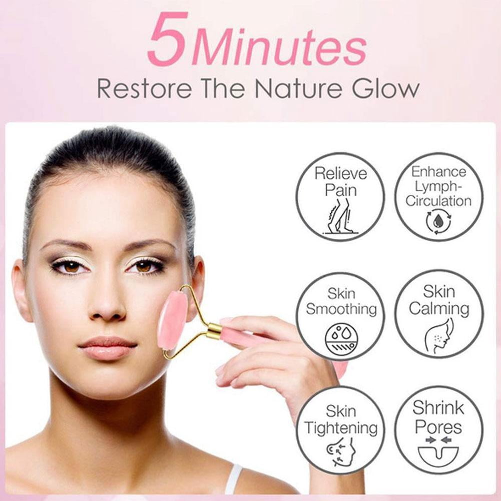 Double Headed Massage Gua Sha Resin Facial Roller Face Lift Up Skin Care Spa Tool - Image 4