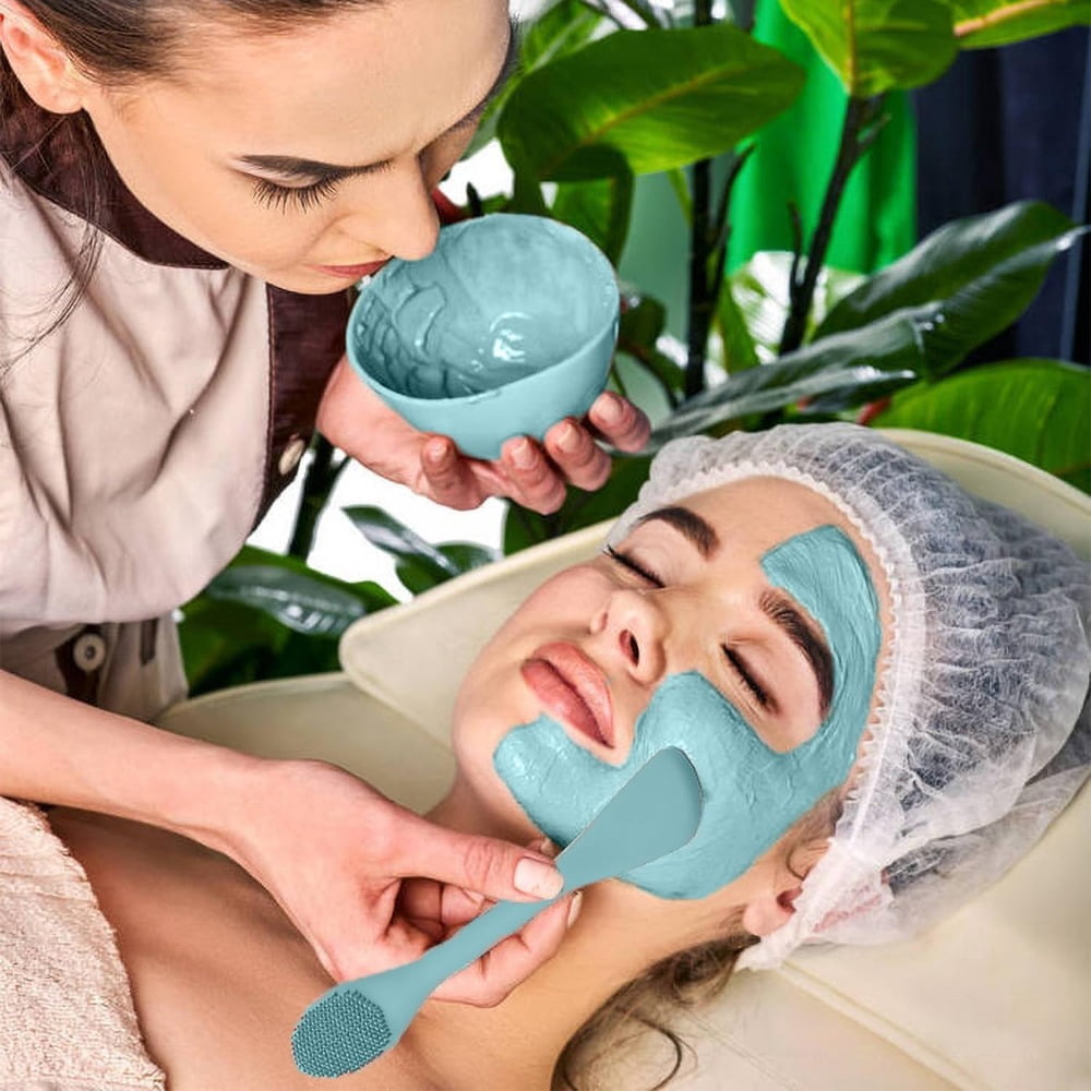 HHX 2-in-1 Silicone Face Mask Brush & Facial Cleansing Brush, Dual-ended Silicone Applicator Tool for Masks, Exfoliating and Skincare, 2 Pac - Image 6
