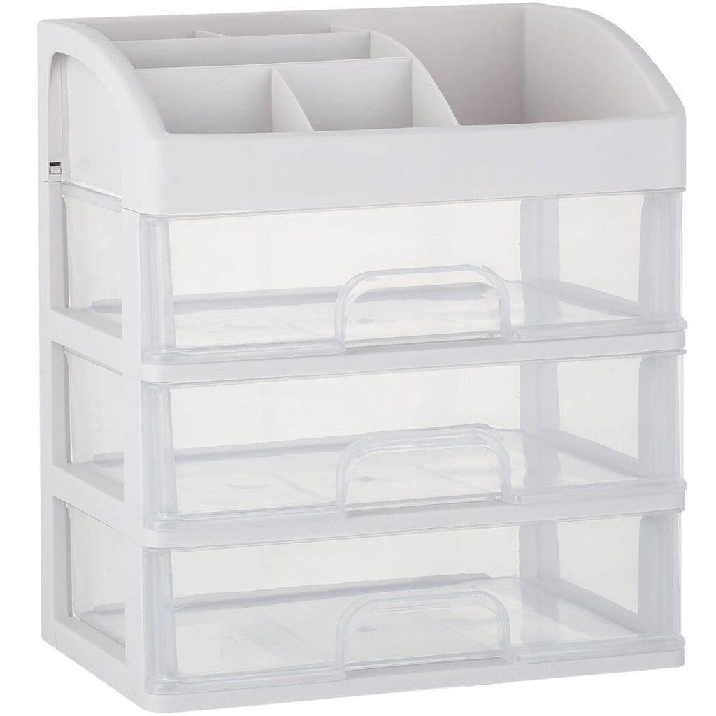 Cosmetic Organizer, Makeup Storage Box with 3 Clear Drawers, Skincare Product Organizer for Vanity, Dresser, Bedroom, Bathroom - Image 2