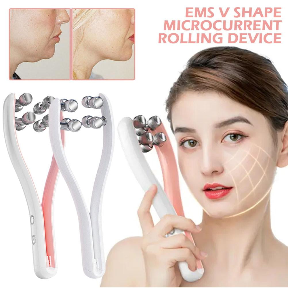 EMS Face Lifting Roller RF Double Chin V Face Shaped Massager Facial LiftUp Y4 - Image 5