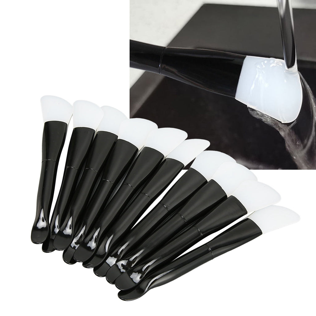 10pcs Silicone Facial Mask Brush Professional Double Ended Mud Mask Applicator Set for Home Beauty Salon, 10 Count / ... - Image 6