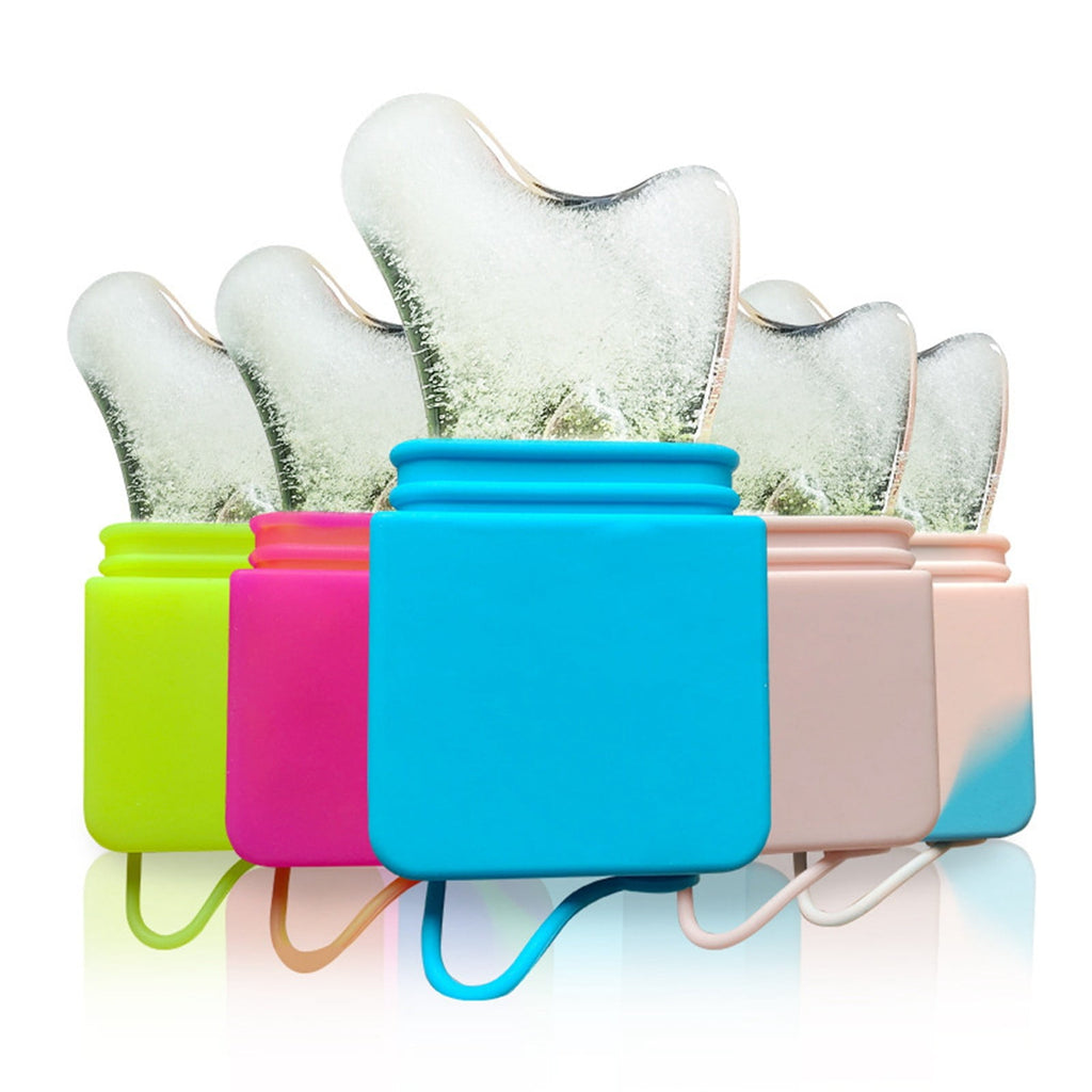 Silicone Ice Scraper Gua Sha Set Facial Skin Care Tool Brighten Glow Reduce Puffiness Eye Neck Massage Beauty Instrument - Image 3