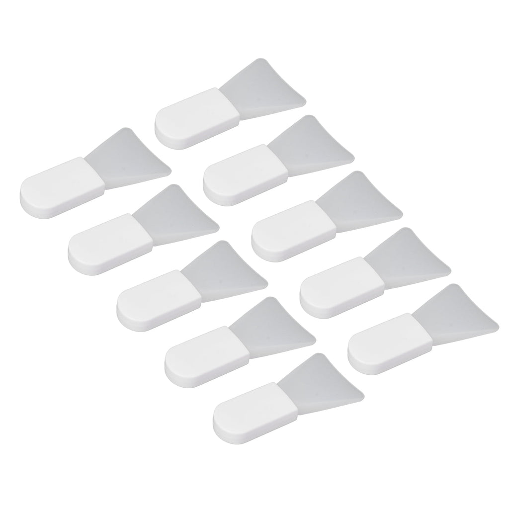 10pcs Silicone Facial Mask Applicator Set, Mini White Soft Mask Brush for Mud Mask, Eye Mask, Body Lotion, Short Hand... - Image 4