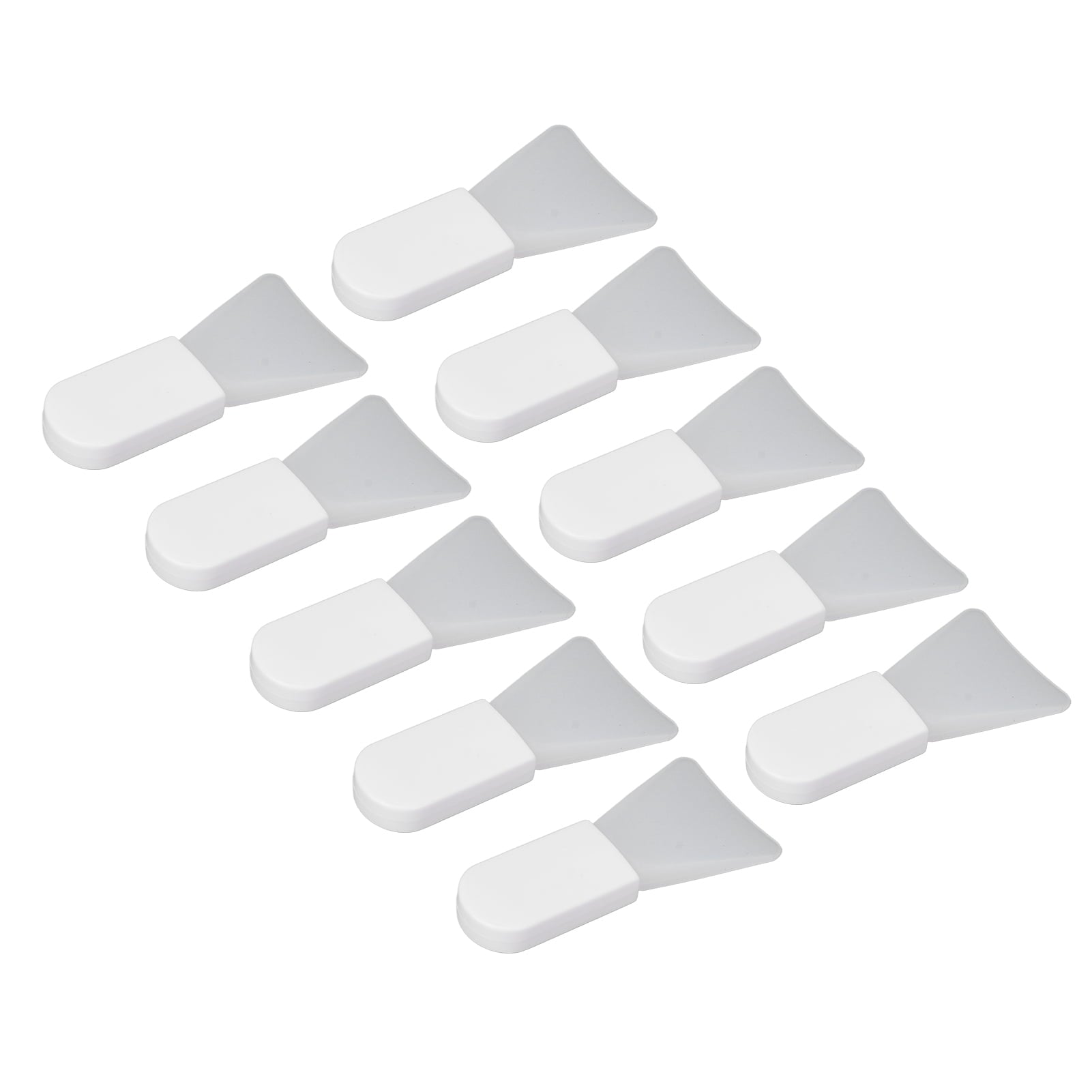 10pcs Silicone Facial Mask Applicator Set, Mini White Soft Mask Brush for Mud Mask, Eye Mask, Body Lotion, Short Hand... - Image 4