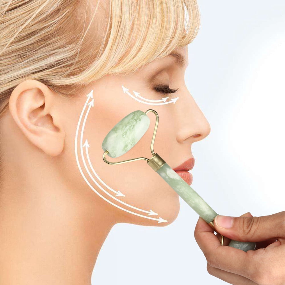 Kiplyki Facial Massage Jade Roller Face Body Head Neck Nature Beauty Device - Image 5