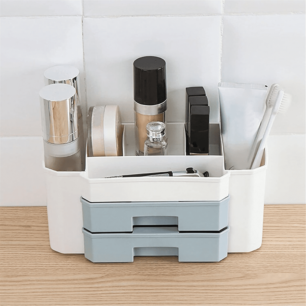 Makeup Organizer Cosmetic Case for Jewelry Hair Accessories Beauty Skincare Product Organizing Storage Box,Green - Image 3