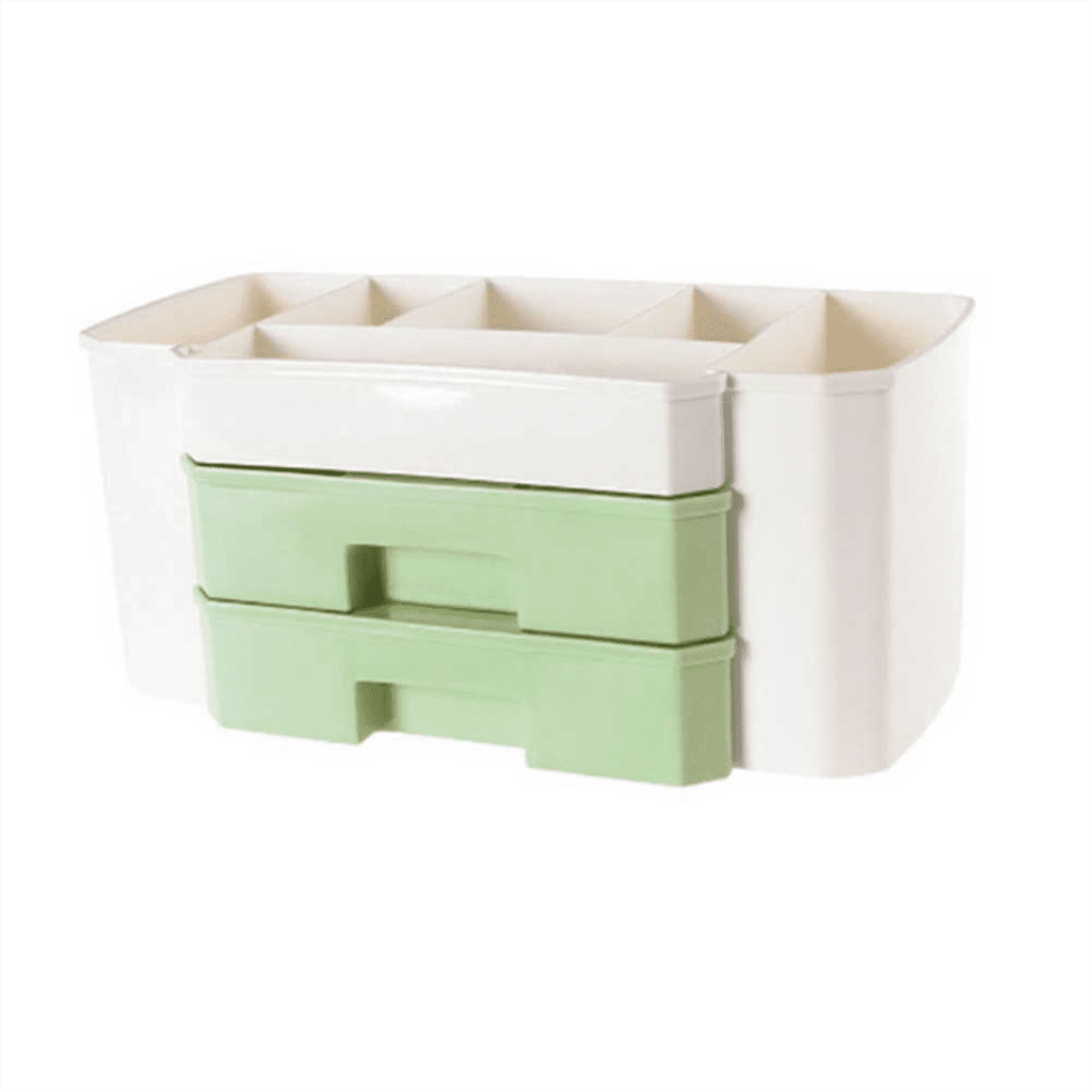 Makeup Organizer Cosmetic Case for Jewelry Hair Accessories Beauty Skincare Product Organizing Storage Box,Green - Image 6