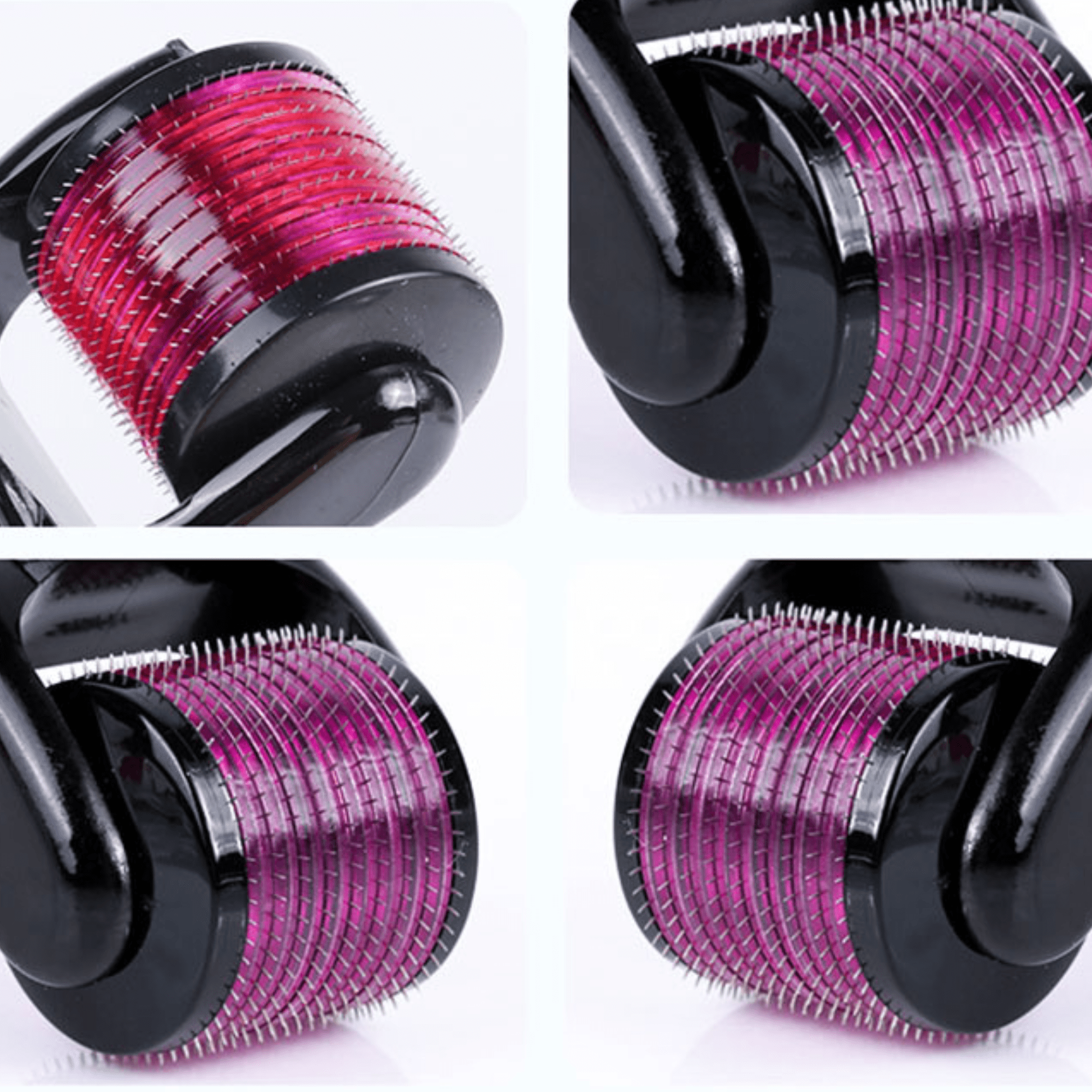 540 Microneedle Roller for Face Care, Body, Beard and Hair, Black (1 Pack) - Image 3