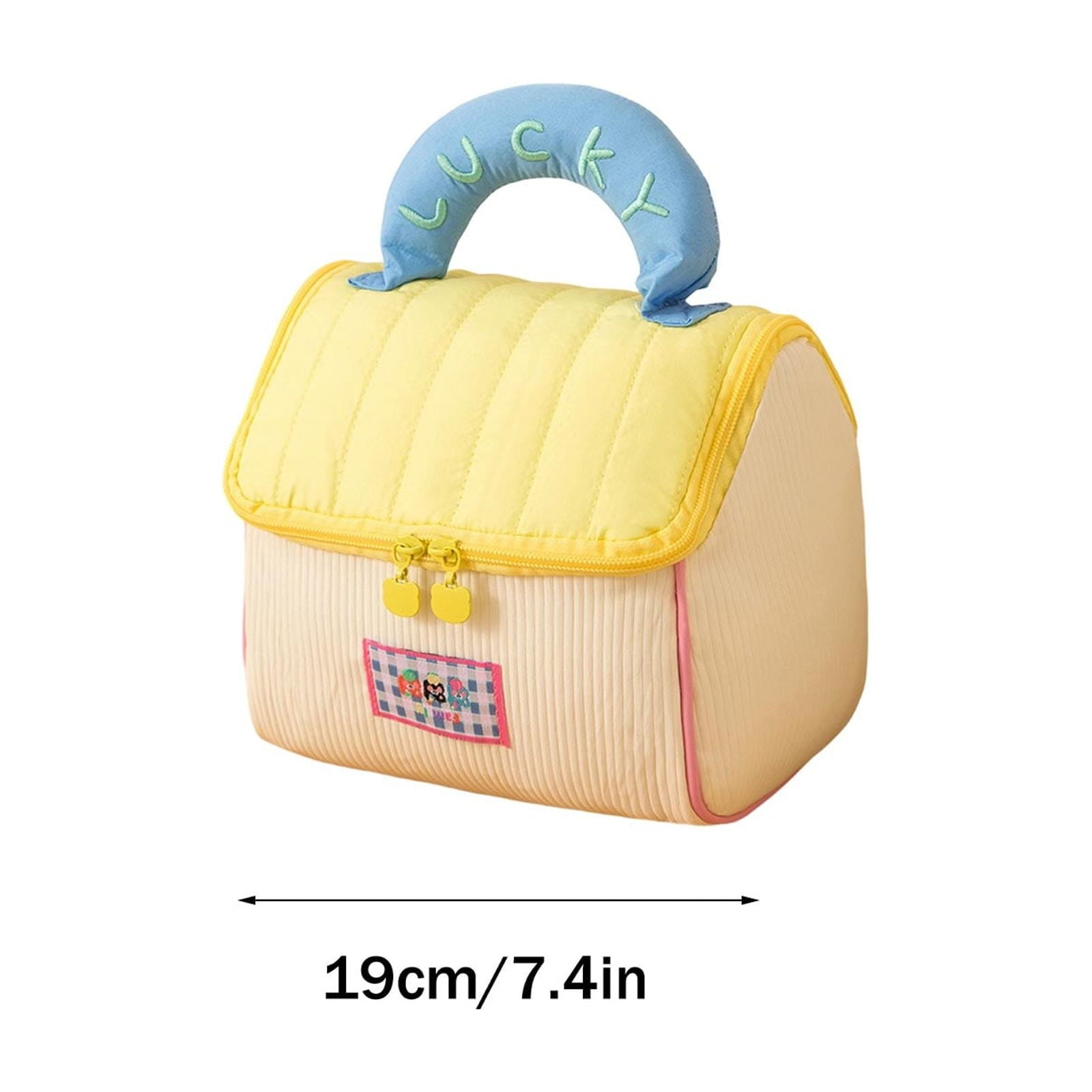 Cute Little House Brown Toiletry & Makeup Organizer - Large Capacity Portable Handheld Multi-Purpose Skincare Storage... - Image 3