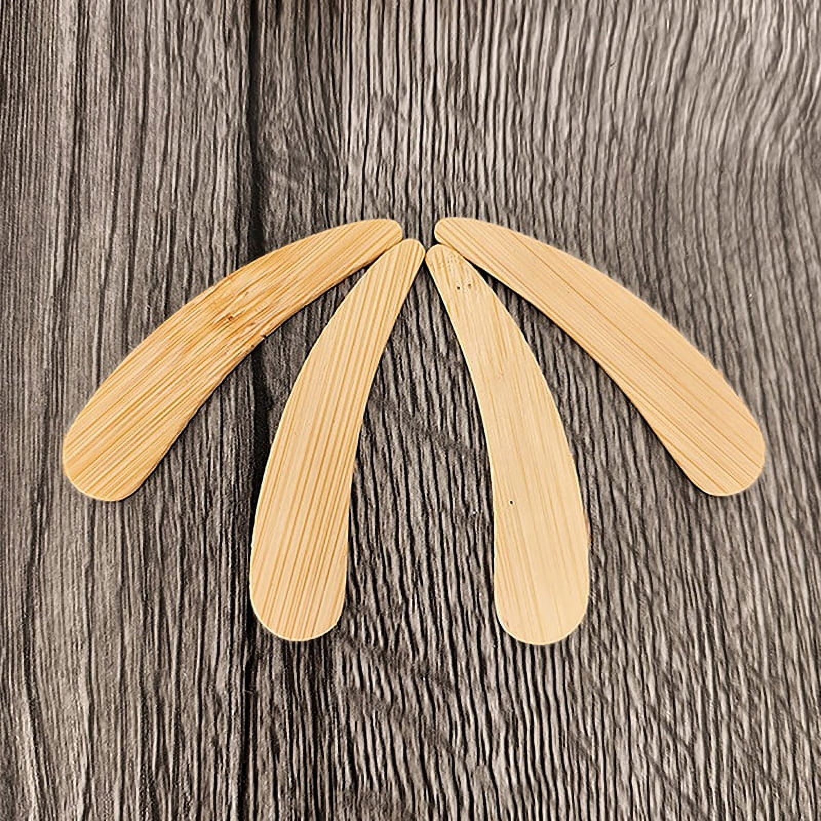 10Pcs Beauty Tool Skincare Cream Spoon Cosmetic Mini Face Clay Ointment Scrub Brush Wooden Bamboo Spatula Curved - Image 2