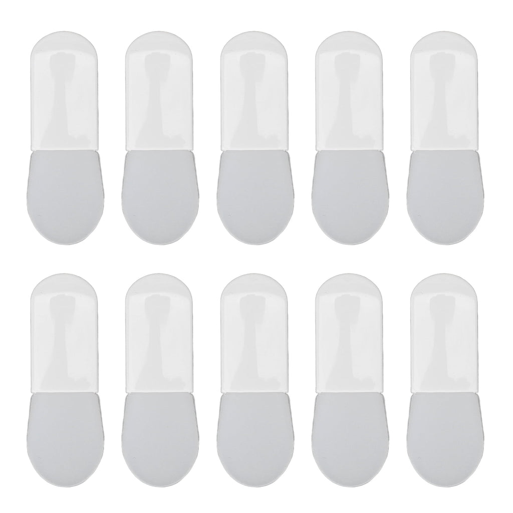 10pcs Mini Silicone Facial Mask Brush, Short Handle Mud Mask Applicator for Facial Beauty, White Short Tongue Shape (... - Image 3