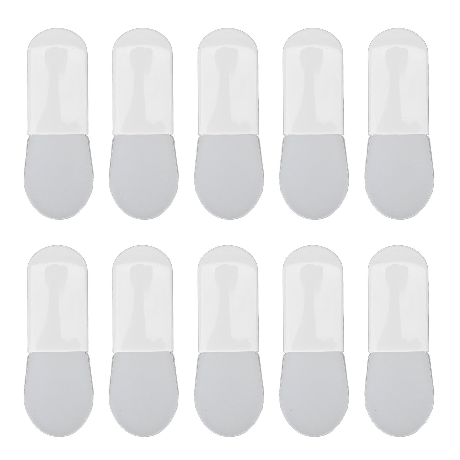 10pcs Mini Silicone Facial Mask Brush, Short Handle Mud Mask Applicator for Facial Beauty, White Short Tongue Shape (... - Image 3