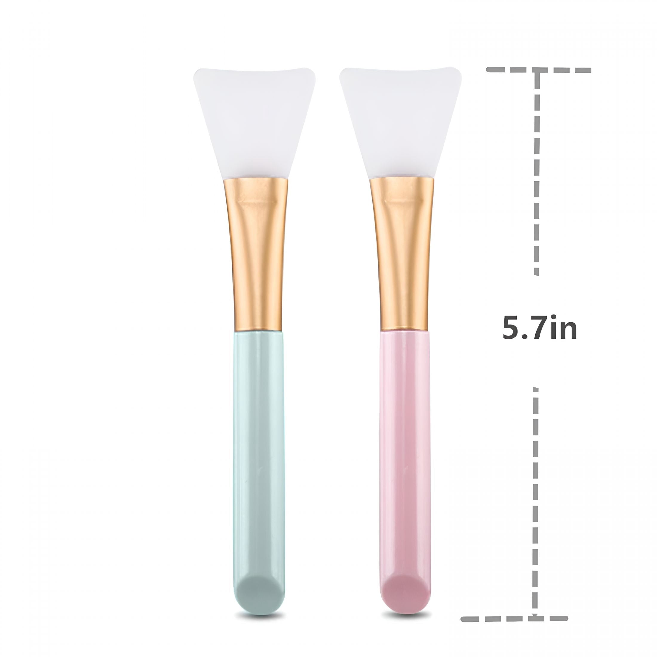 2 Pcs Face Mask Beauty Tool Soft Silicone Facial Mud Mask,Brush Hairless Body Lotion and Butter Applicator - Image 2
